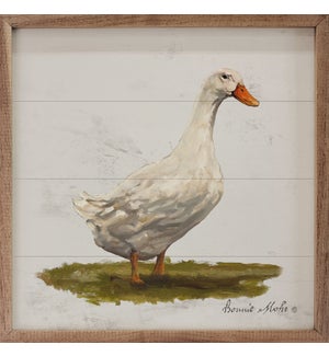 Duck On Grass By Bonnie Mohr